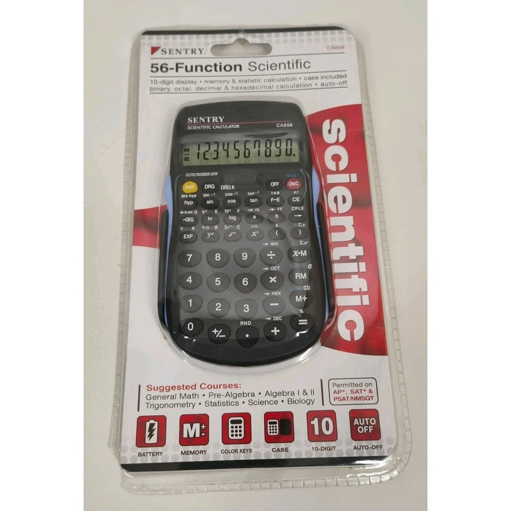 Sentry #CA656 56 Function‎ Scientific Calculator Algebra Trigonometry Statistics